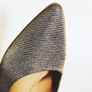 Silver & Gold Sparkle Flats